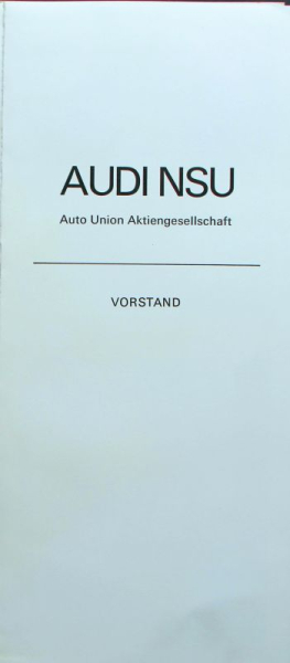 Audi NSU Vorstand 1969 Aufsichtsrats-Fotogalerie (10154)